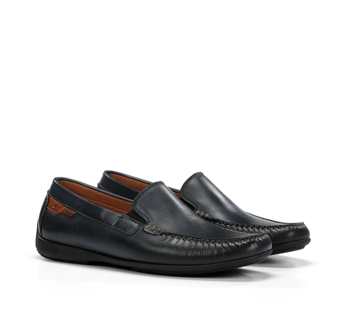 Fluchos Samoa F2208 mocassini uomo blu morbidi