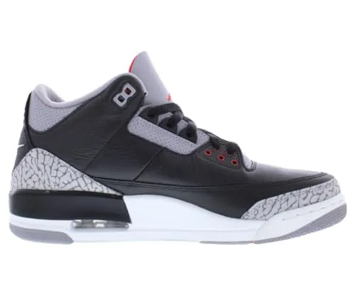 Nike Air Jordan 3 Retro sneakers uomo nere 8 UK pelle