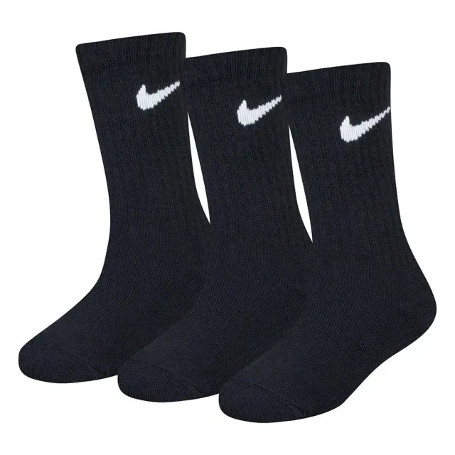 Nike Basic Pack Crew 3pk calzini bambino 5-7 anni nero cotone