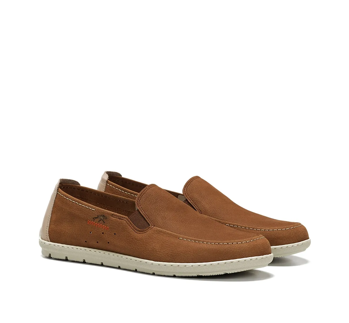 Fluchos Andy F2370 Slip On Uomo Marroni con Fibbia