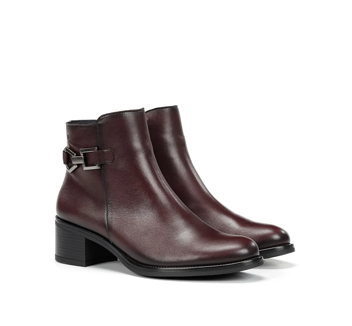 Fluchos Chiara D9347 stivaletti donna bordeaux tacco