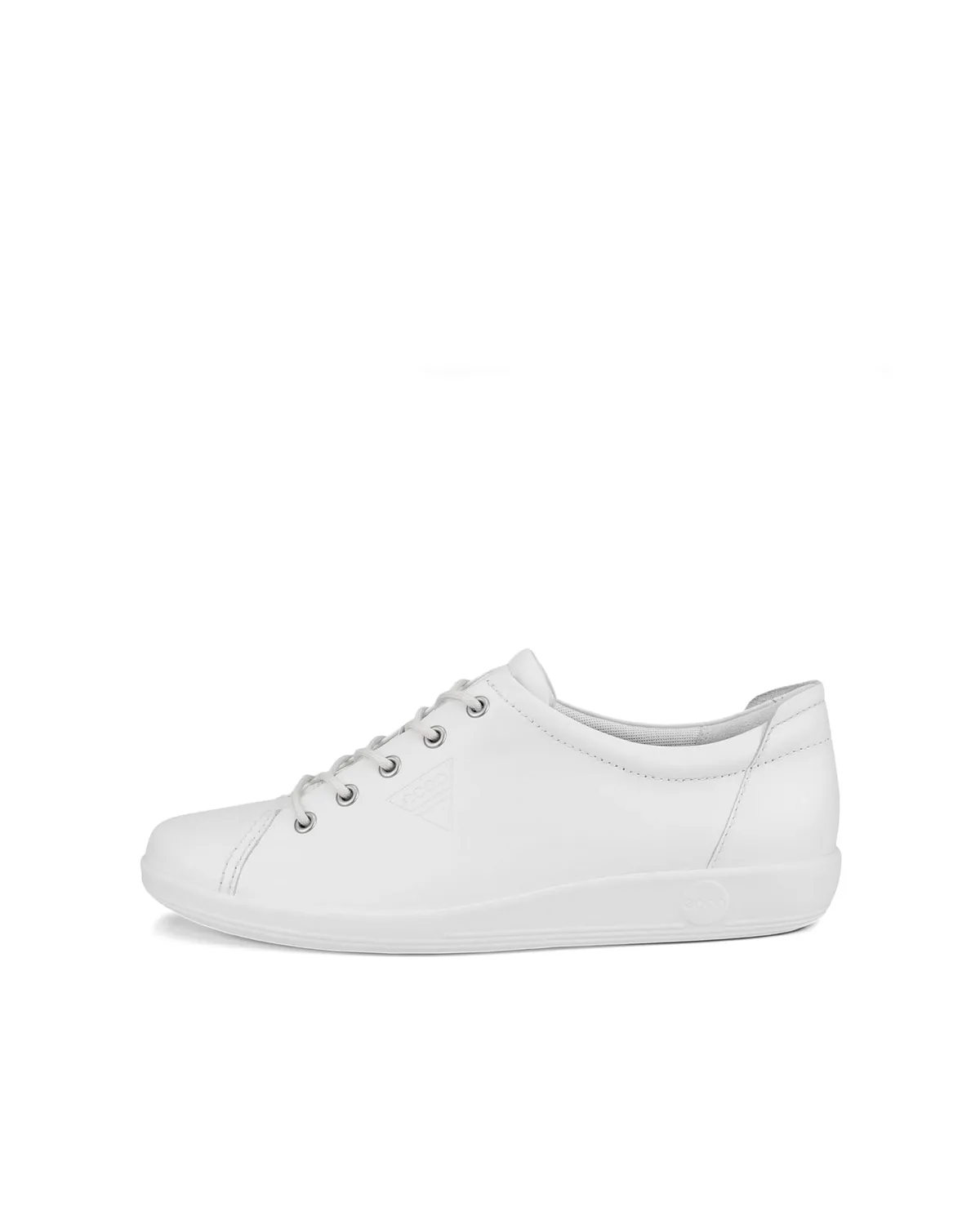 Ecco Soft 2.0 Lace Sneaker Donna Bianco Pelle
