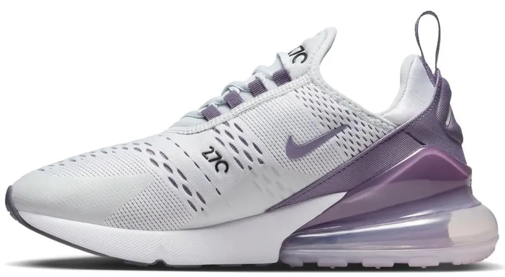 Nike Air Max 270 sneakers donna platino lilla