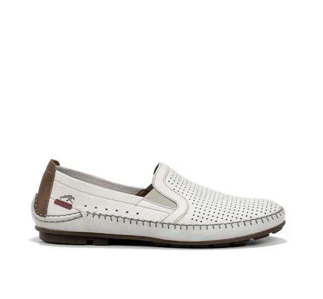 Fluchos Dorian F1177 mocassini uomo bianchi slip-on
