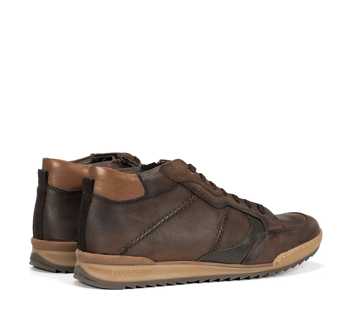 Fluchos Elder F2274 polacchino uomo marrone pianta larga