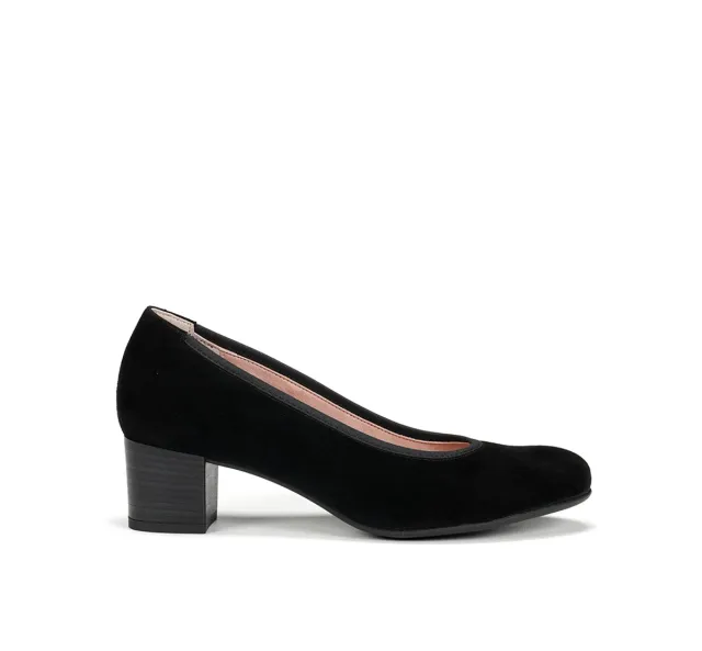Fluchos Geminis D8469 scarpe donna nero tacco medio