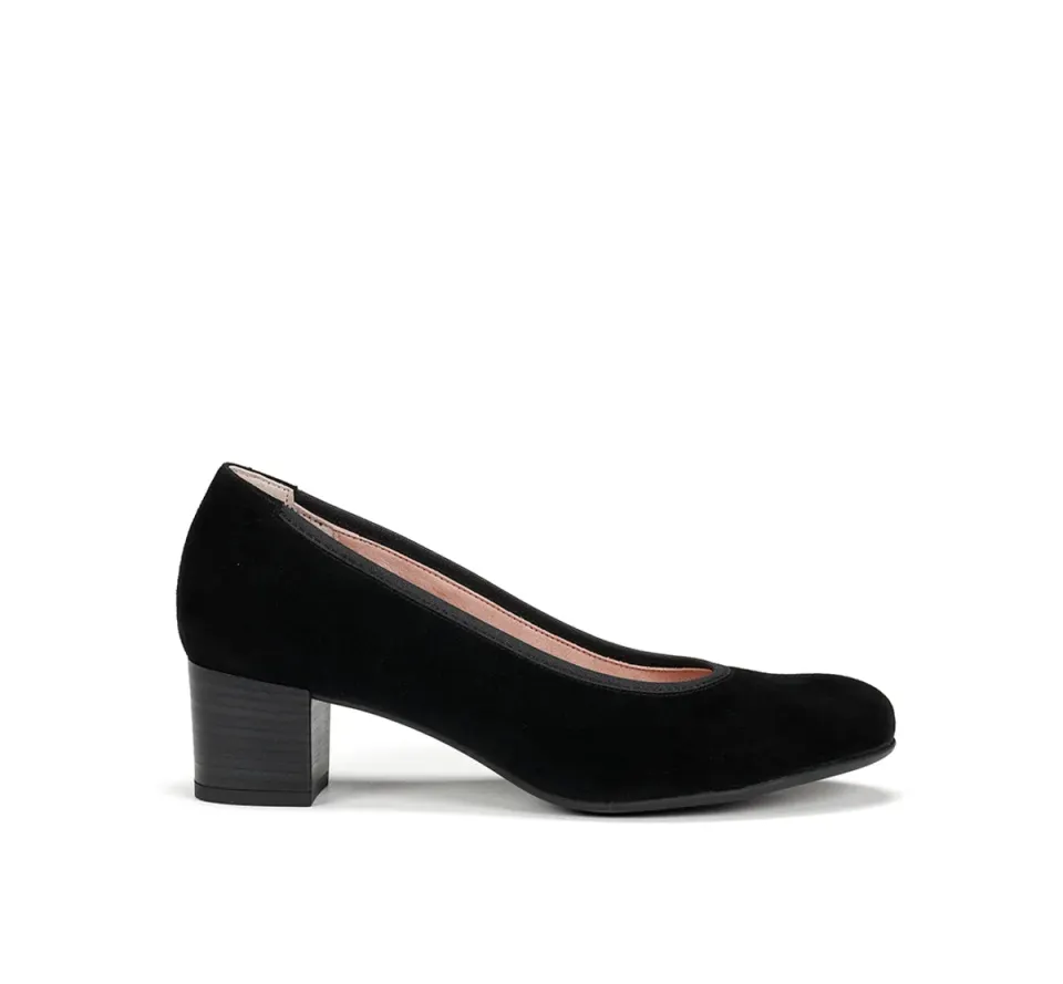 Fluchos Geminis D8469 scarpe donna nero tacco medio
