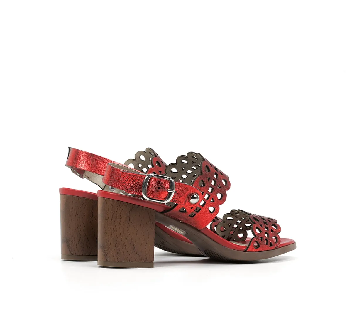 Dorking Norqui D8173 sandalo tacco donna rosa