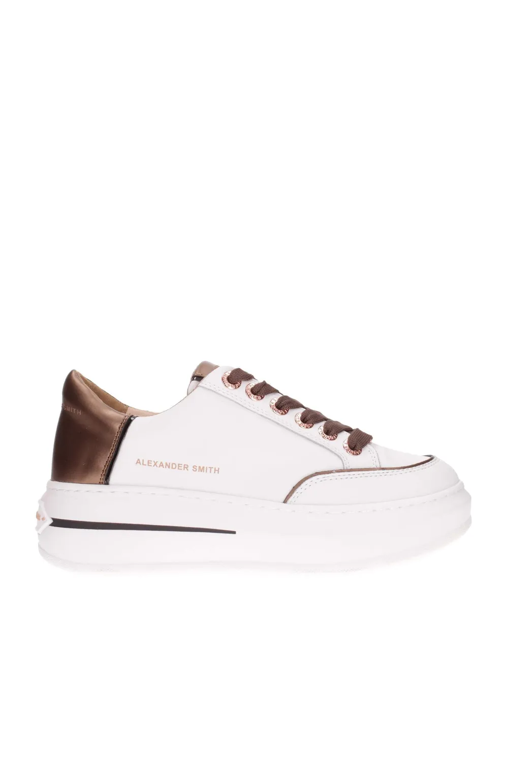 Alexander Smith R1D Sneakers Donna Bianco Bronzo Pelle