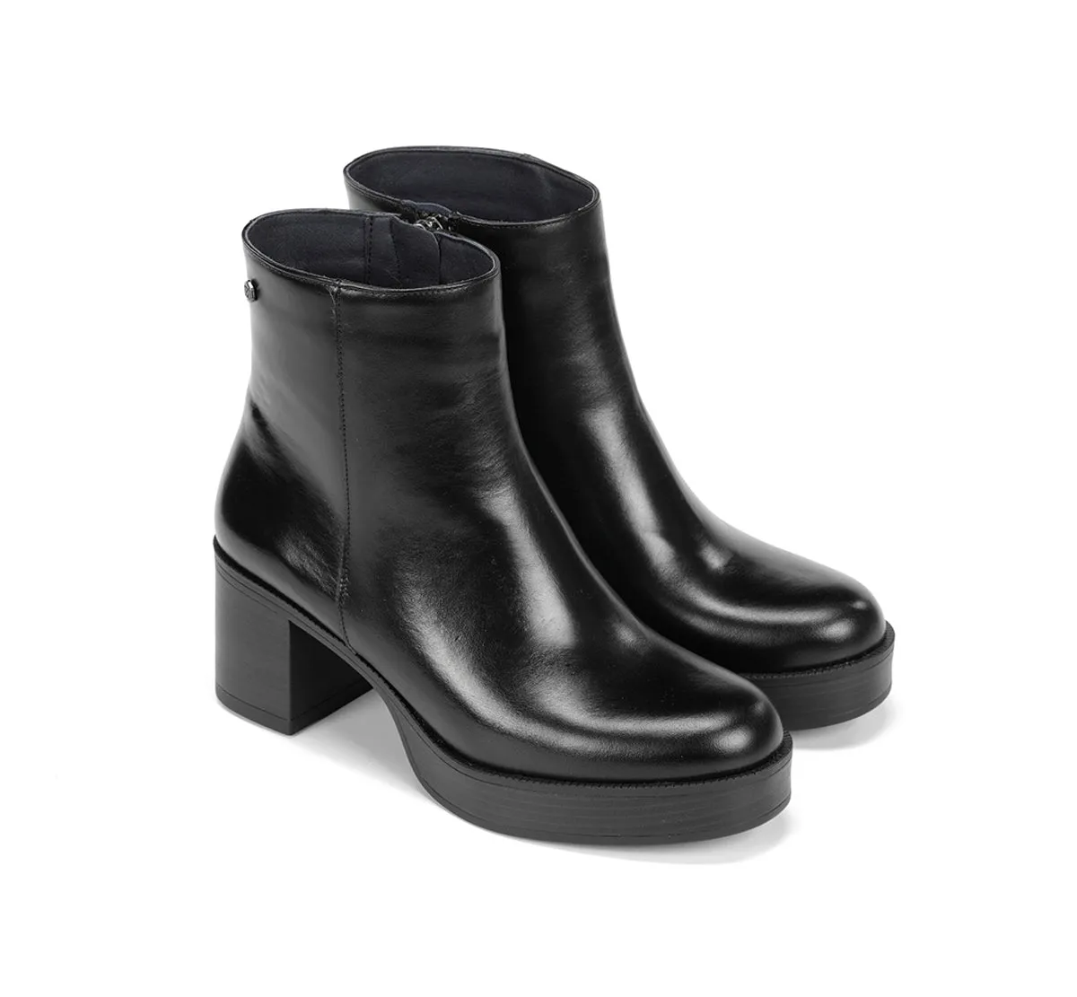 Fluchos Dorking Bowy D9591 stivaletti donna neri tacco