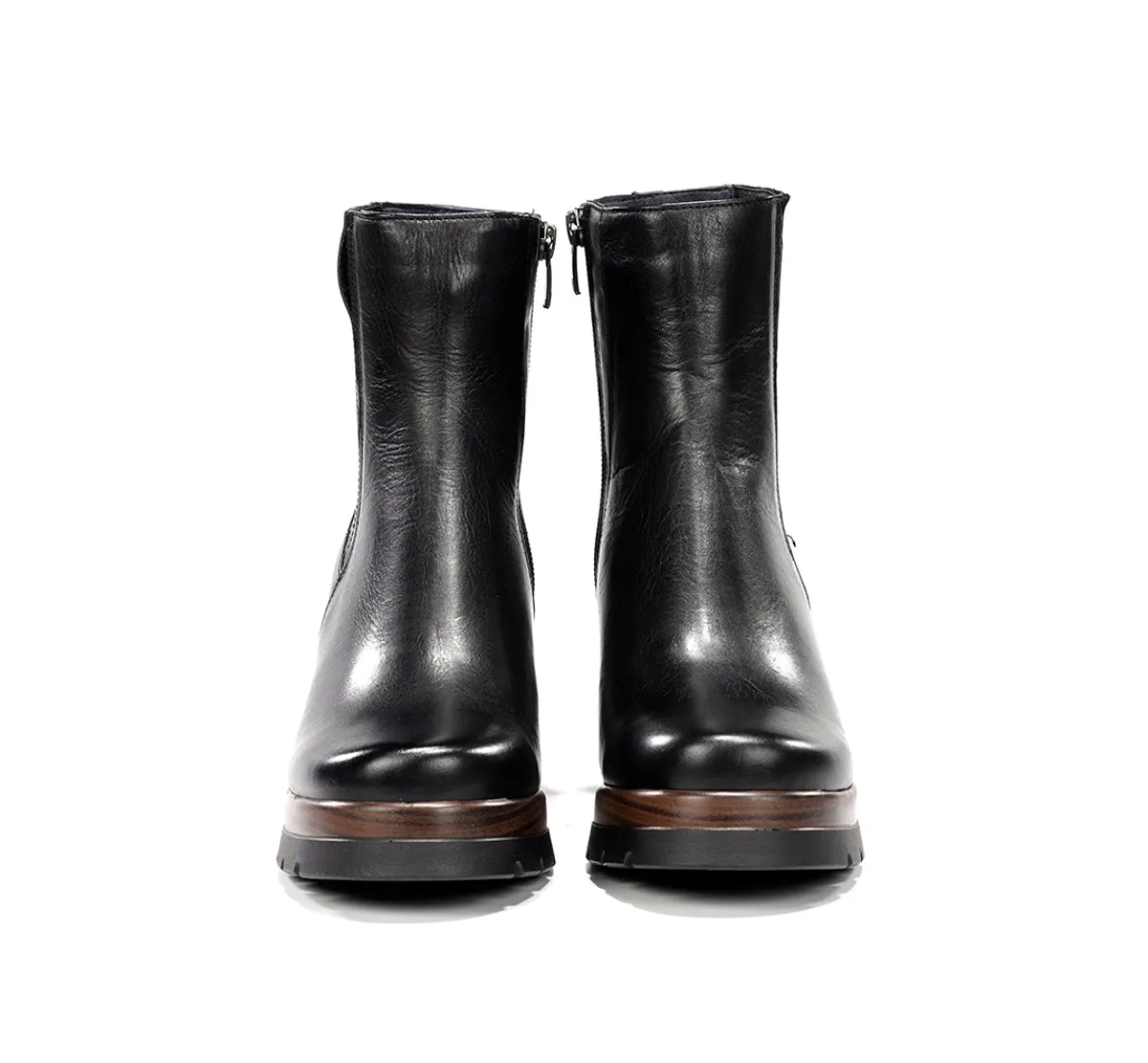 Fluchos Safe D9736 stivaletti neri tacco donna