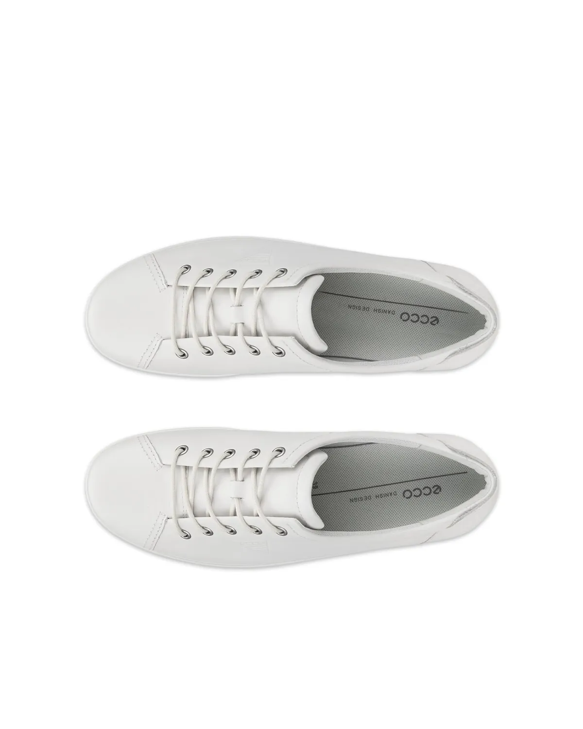 Ecco Soft 2.0 Lace Sneaker Donna Bianco Pelle