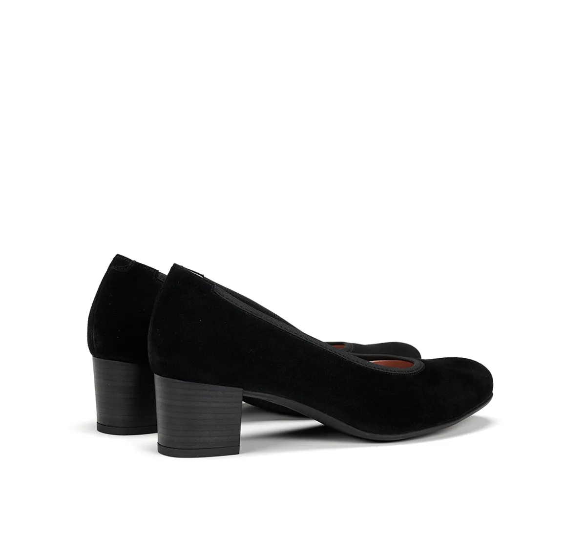 Fluchos Geminis D8469 scarpe donna nero tacco medio