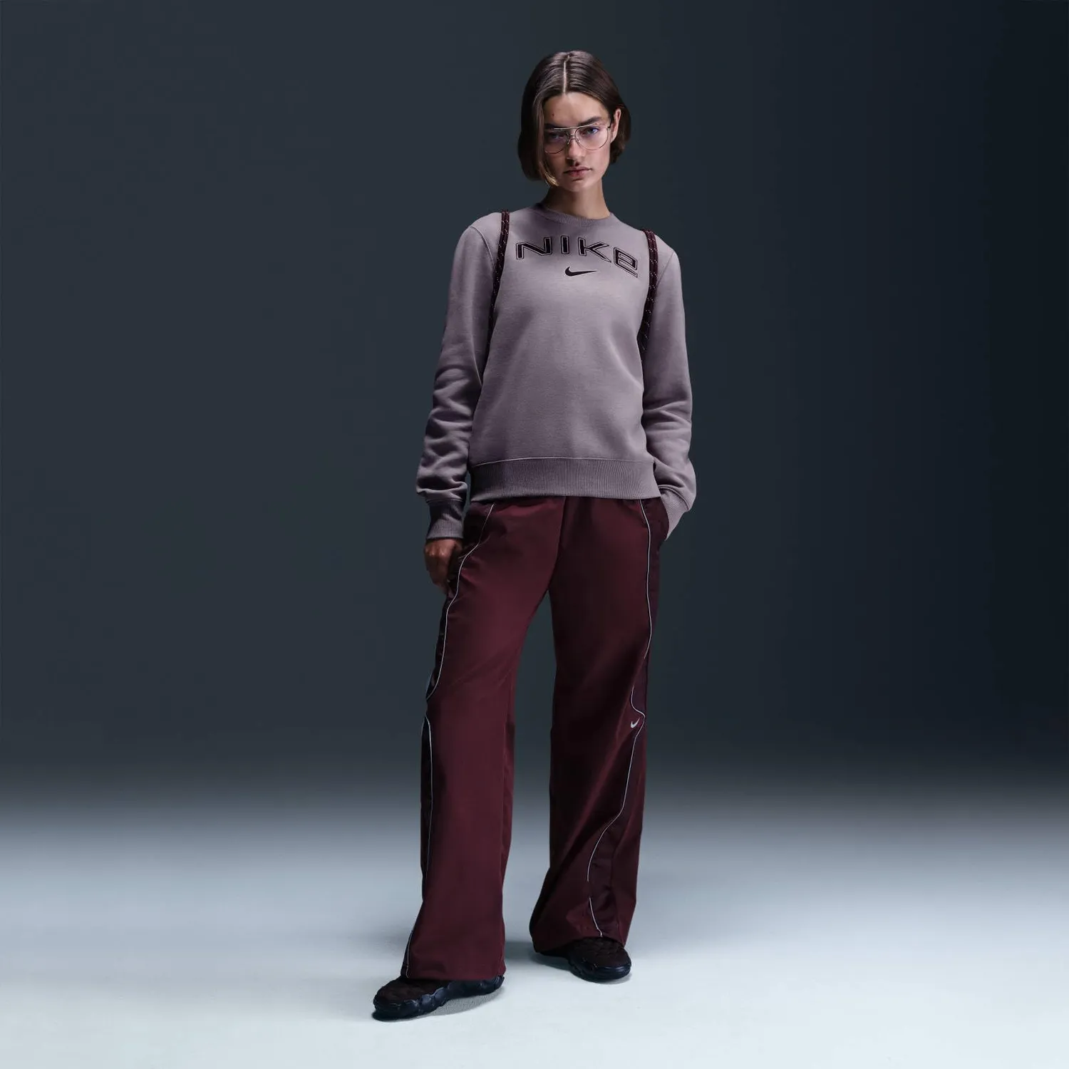 Nike Phoenix Fleece Standard Felpa Donna girocollo