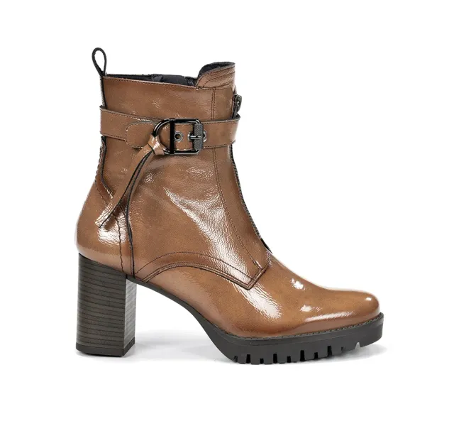 Dorking Evie D9163 stivaletti donna taupe plateau