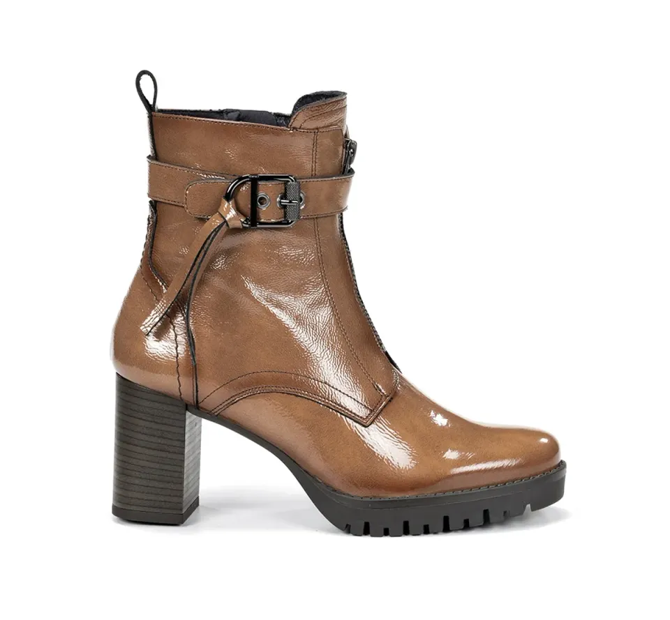Dorking Evie D9163 stivaletti donna taupe plateau