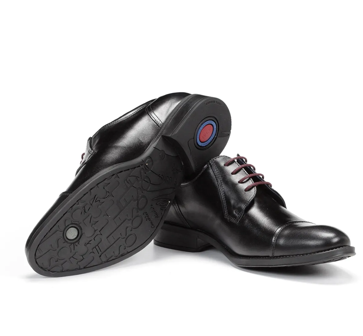 Fluchos Heracles 8412 scarpe uomo nere eleganti
