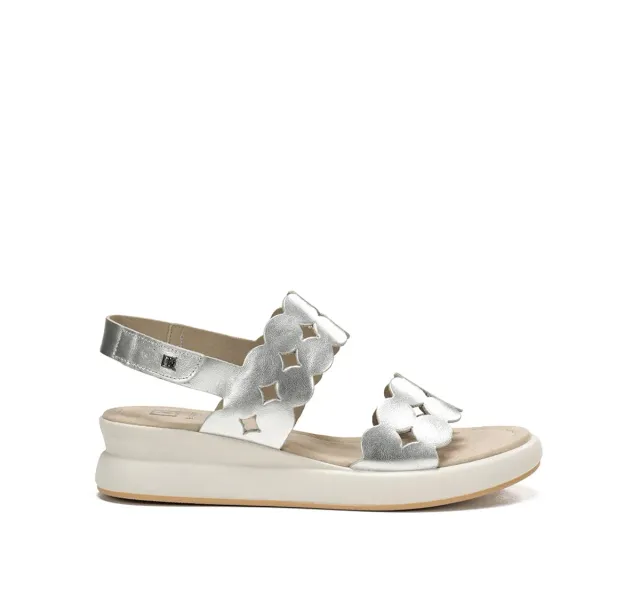 Dorking Slam D9291 sandali donna argento fibbia