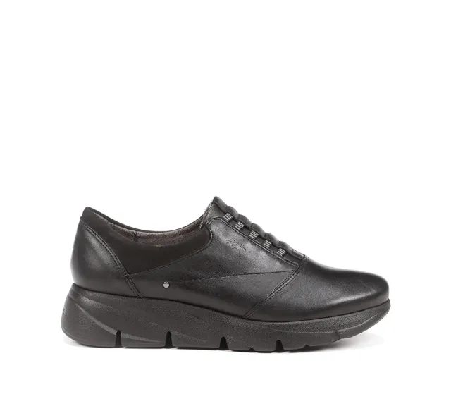 Fluchos Bona F1357 scarpa donna nera con zeppa