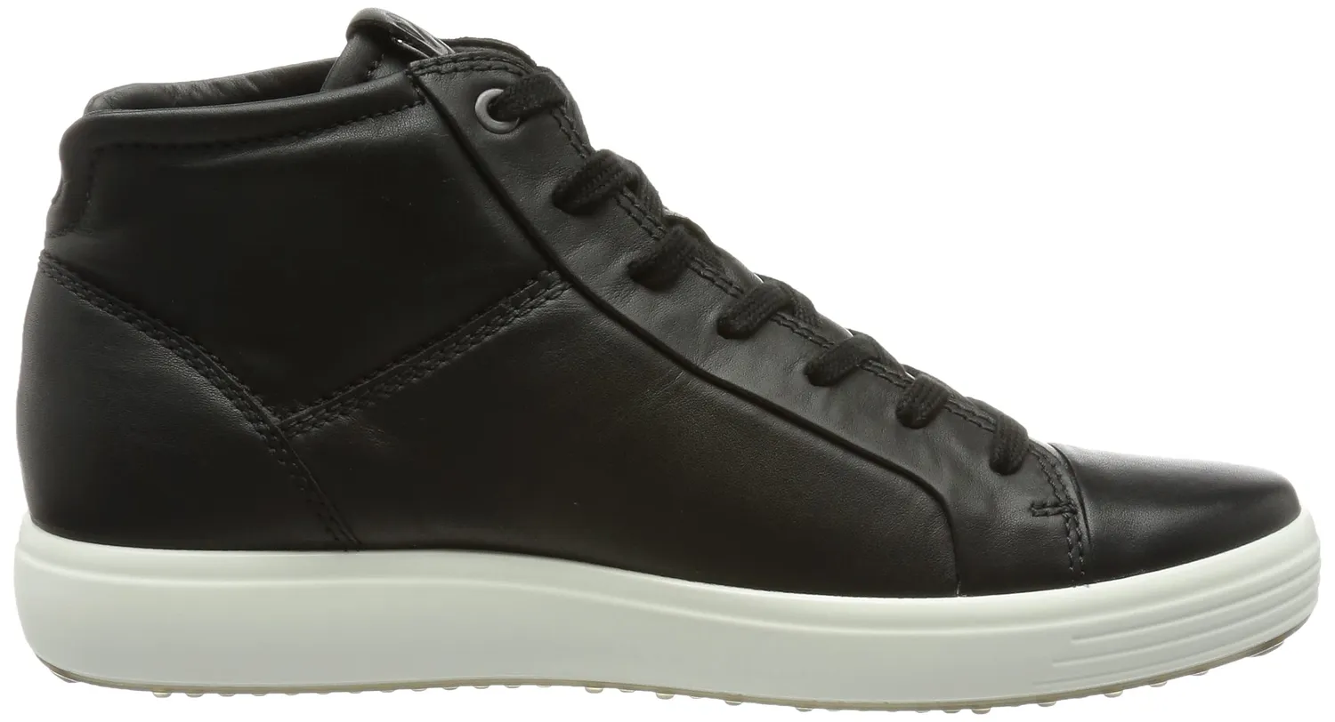 Ecco Soft 7 Stivali Uomo Mid Sneakers Pelle Nere