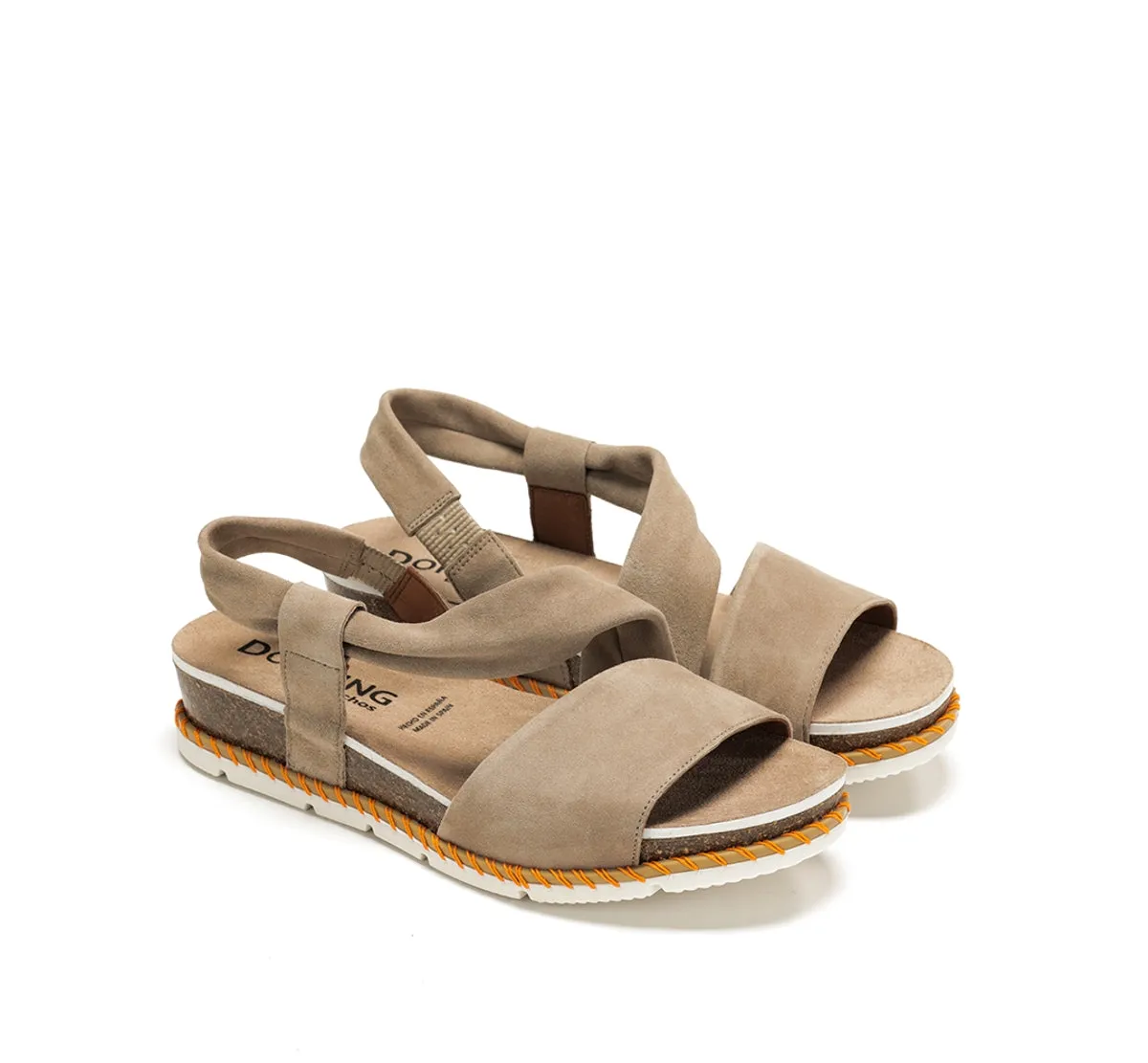 Fluchos Sport D9324 sandalo donna taupe chiusura velcro