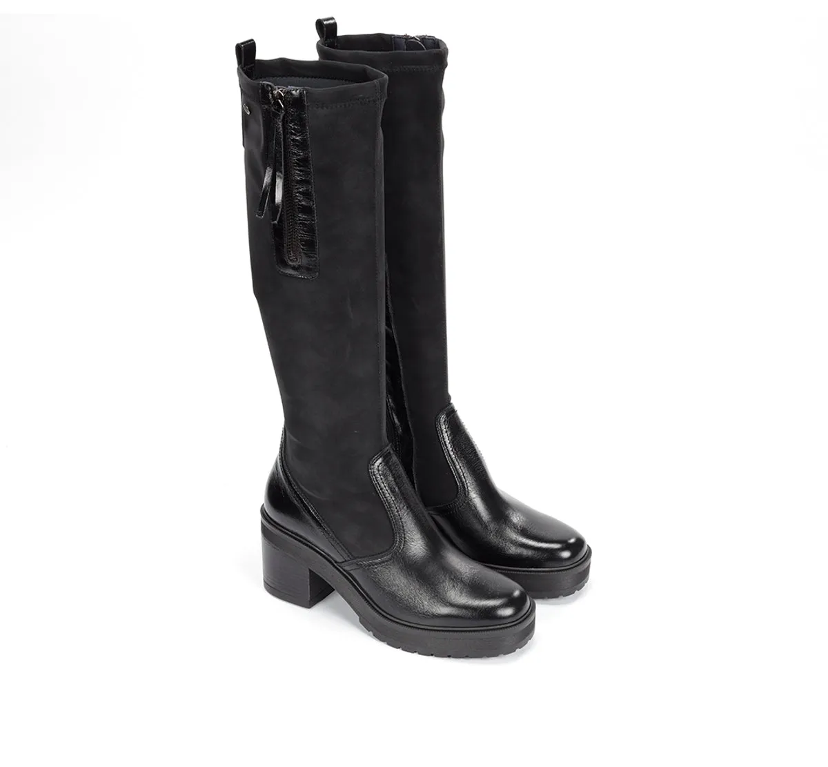 Dorking Sarah D9360 stivali donna neri tacco largo