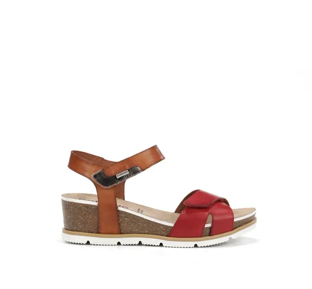 Fluchos Gold D9512 Sandali Zeppa Donna Rossi