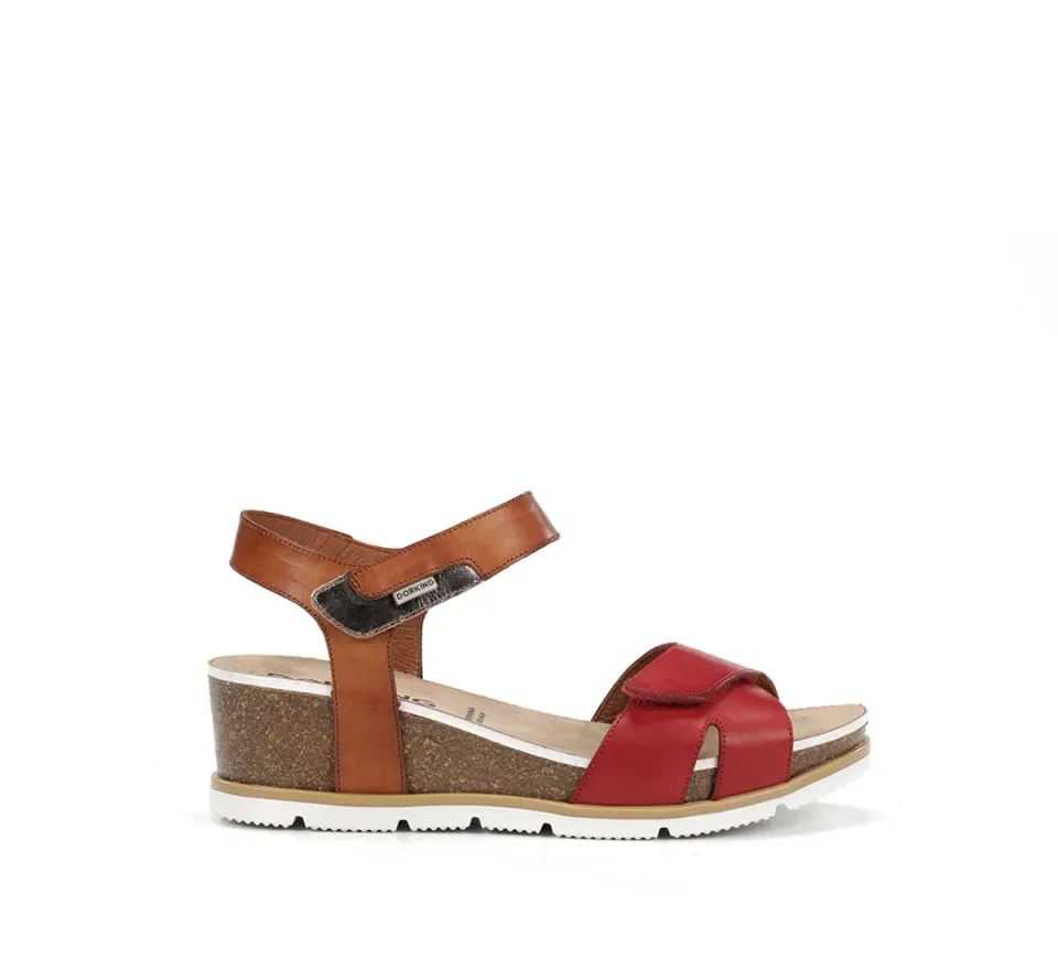 Fluchos Gold D9512 Sandali Zeppa Donna Rossi