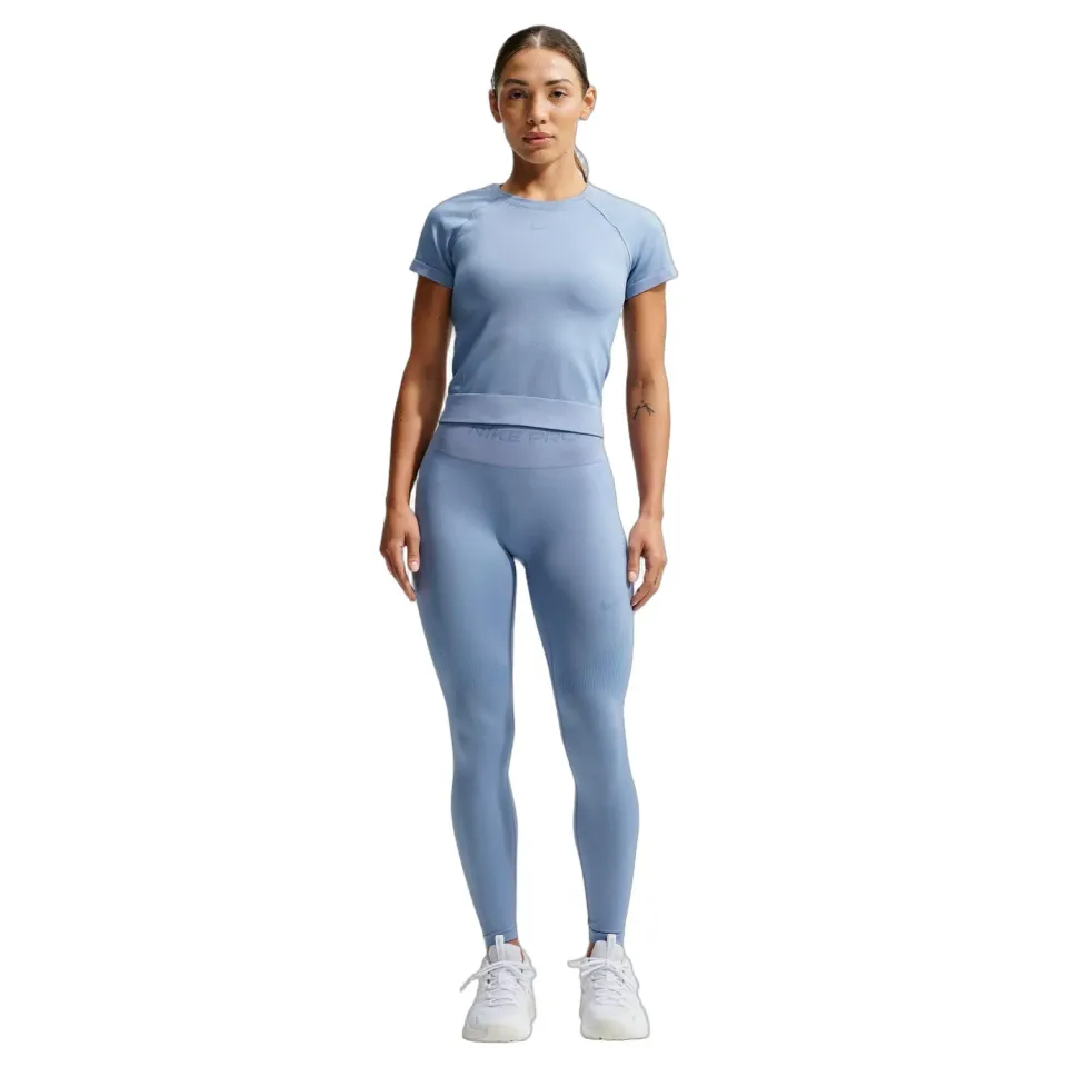 Nike Dri-FIT Seamless t-shirt donna M blu Work Blue
