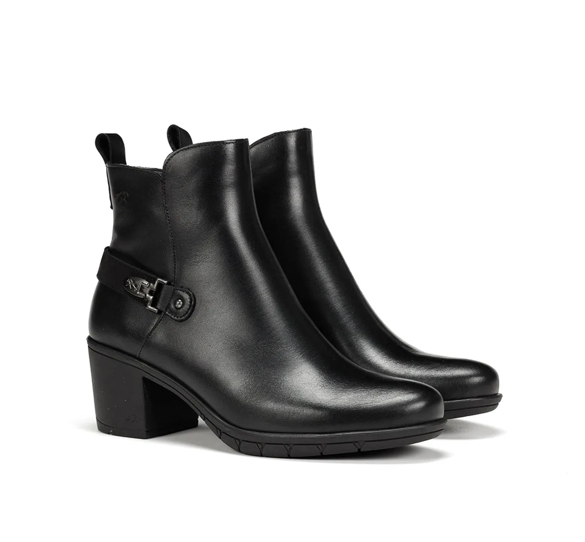 Fluchos Nydia F1798 stivaletti donna nero eleganti
