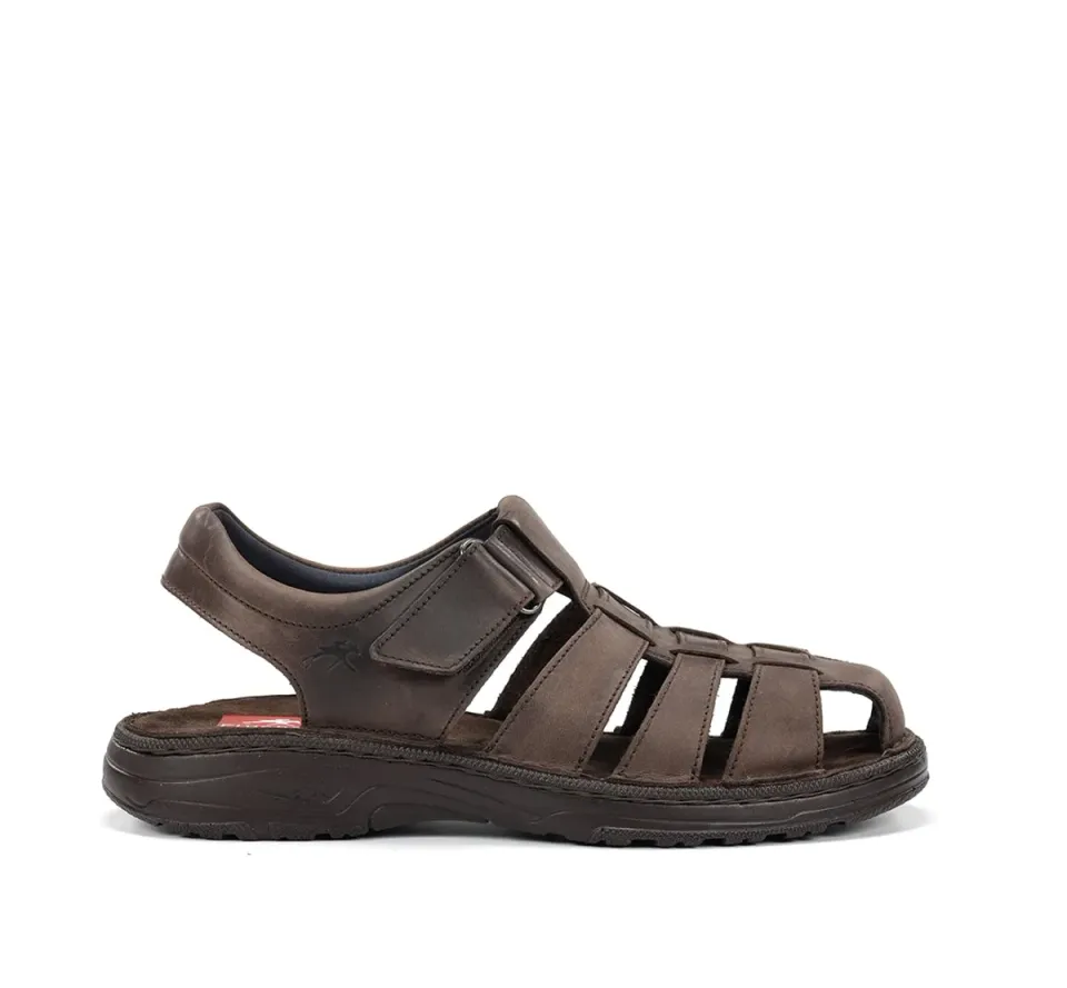 Fluchos Azores F2198 sandali uomo marroni con velcro