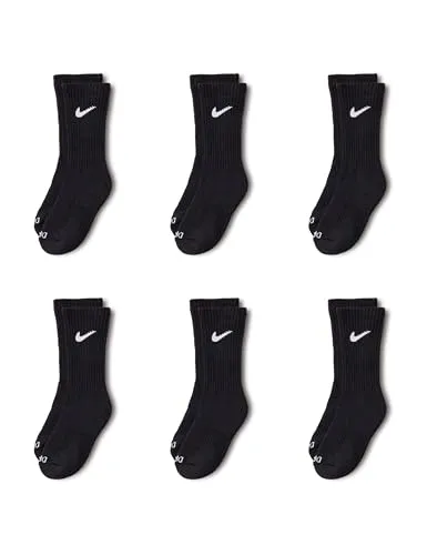 Nike calzini corti bambini 4-5 anni nero 6 paia