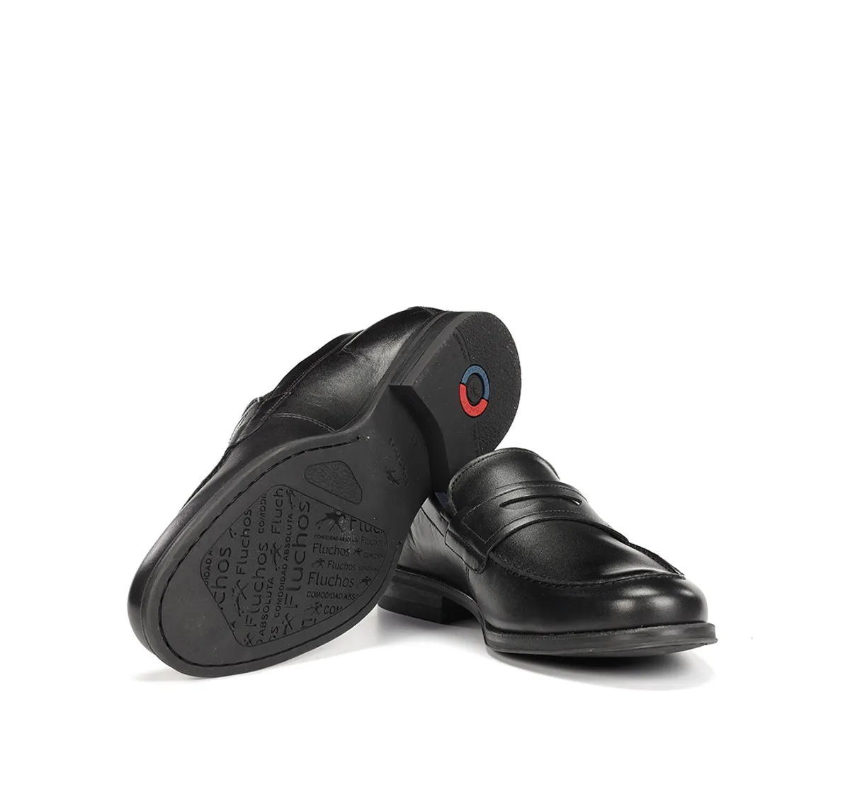 Fluchos Arthur F1933 mocassini uomo neri eleganti