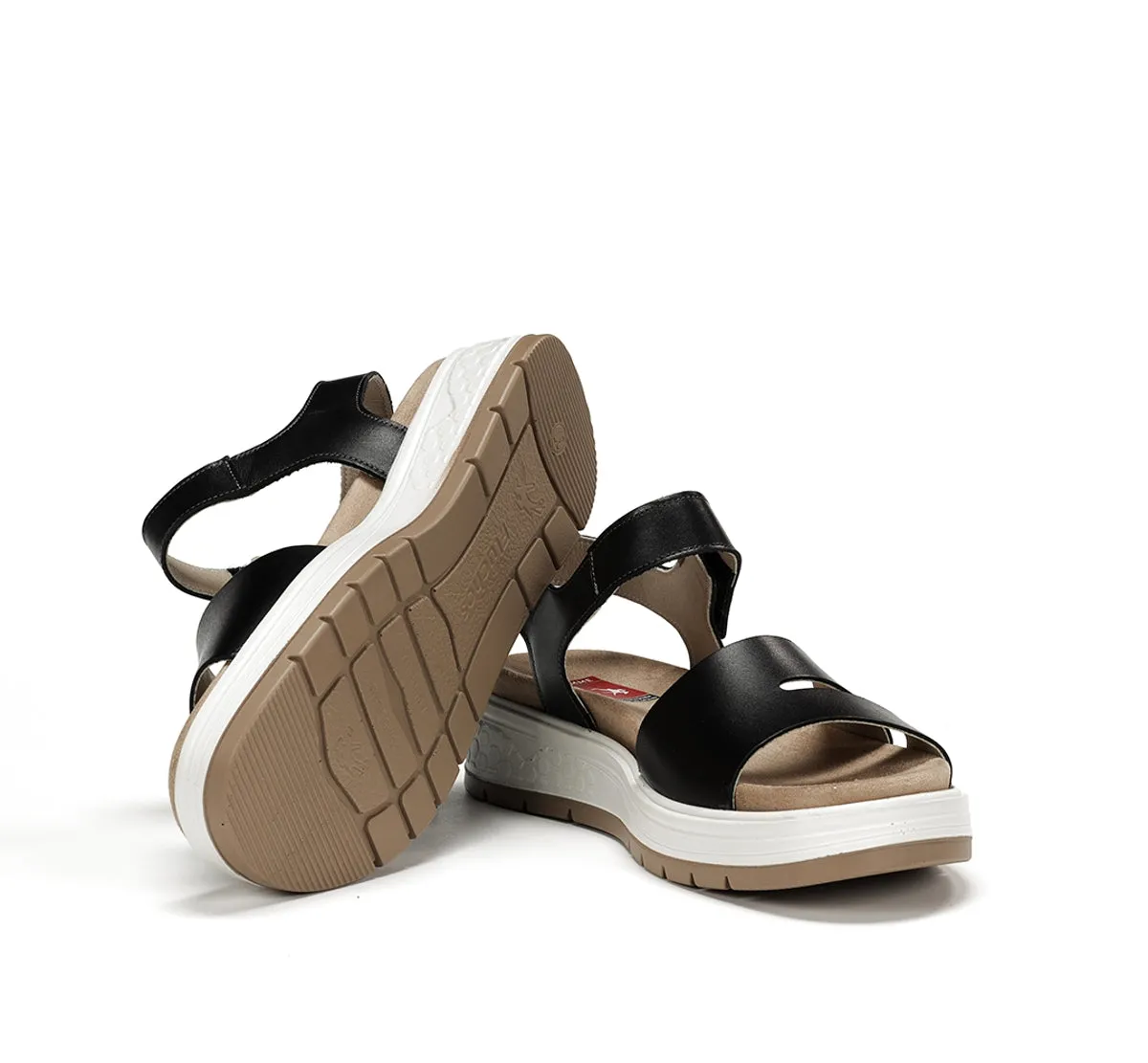 Fluchos Street F2006 Sandali Neri Donna Comodi