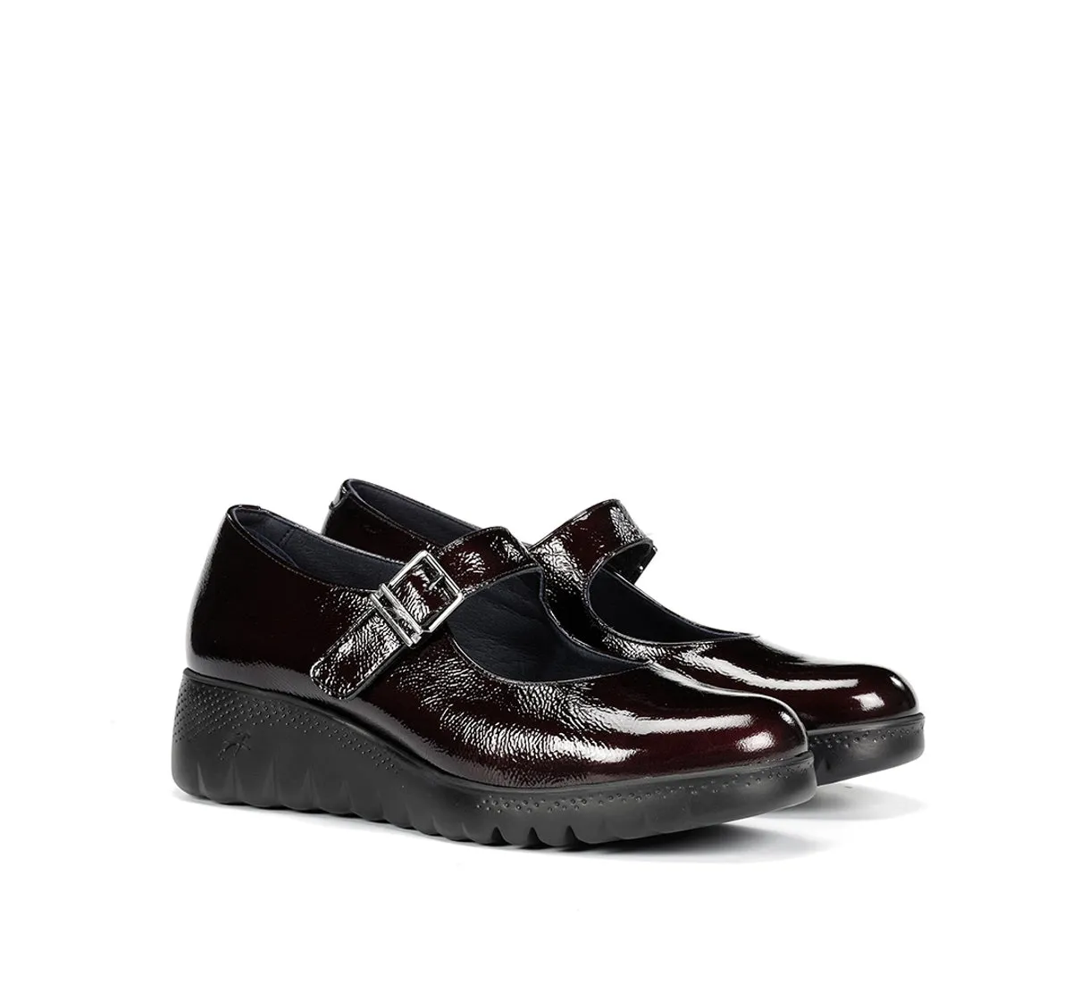 Fluchos Live F2247 scarpe donna bordeaux con zeppa