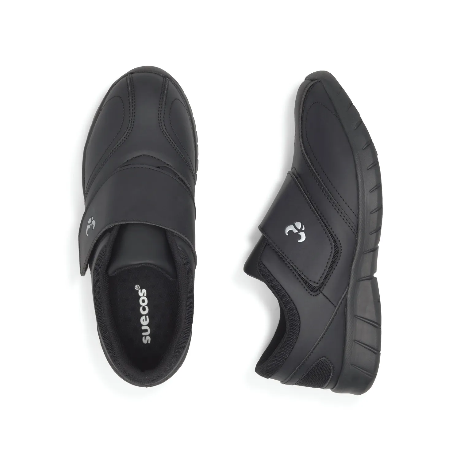 Suecos Bo scarpe lavoro nere velcro antiscivolo