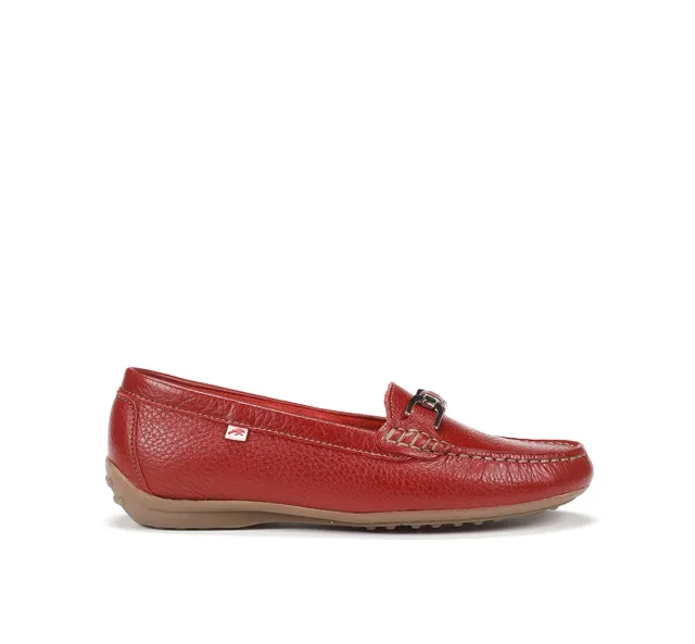 Fluchos Bruni F0804 Mocassini Donna Rossi Pelle