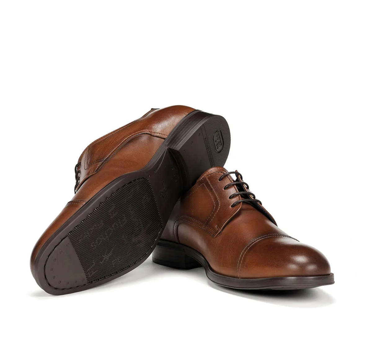 Fluchos Asgard F1885 scarpe uomo marroni pelle liscia