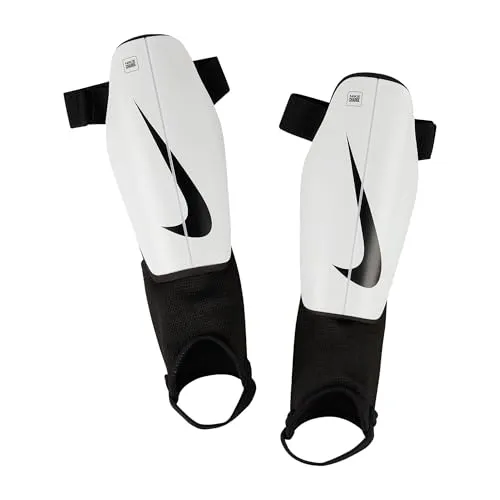 Nike Charge Guard parastinchi bimbi M bianco nero