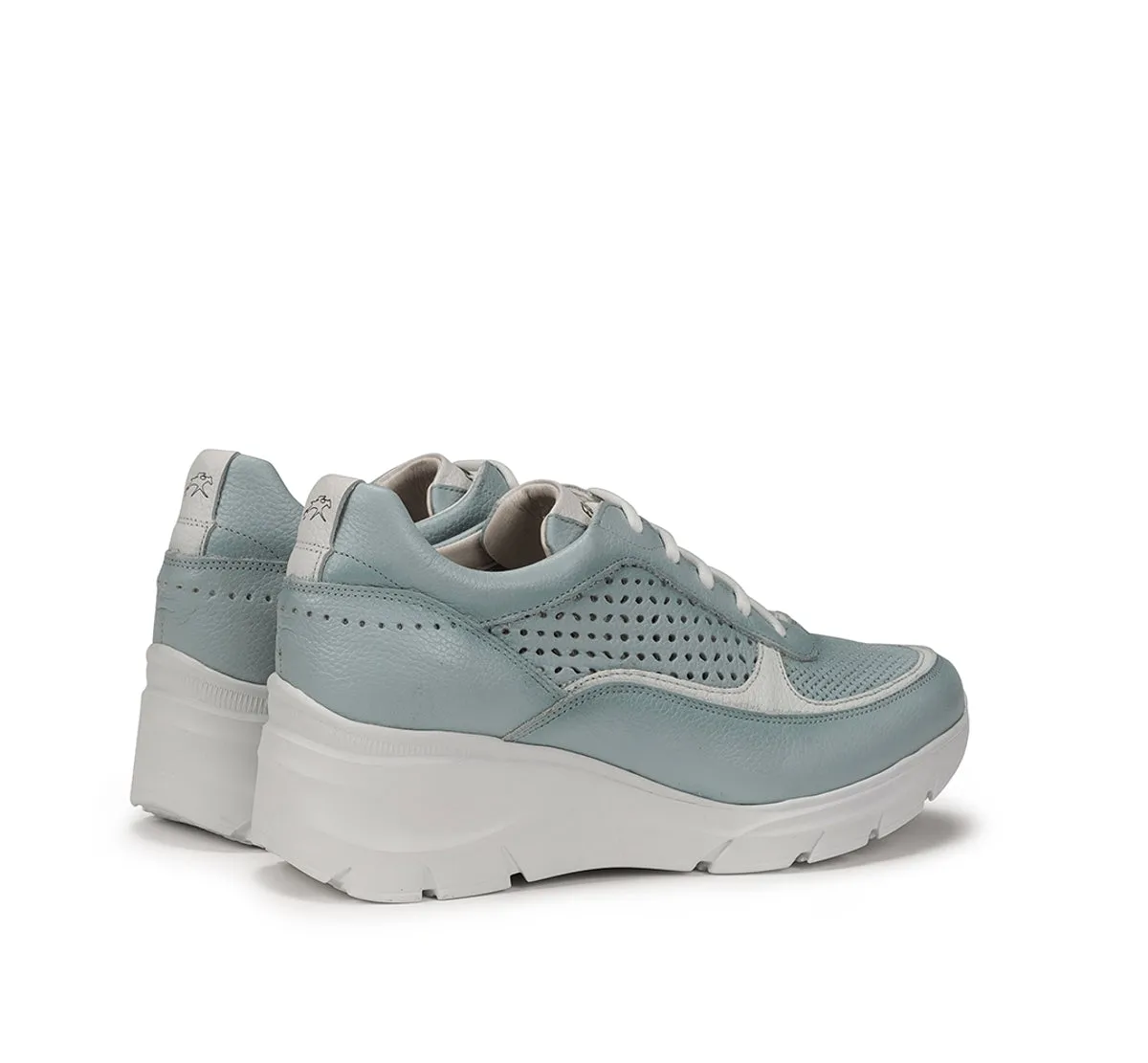 Fluchos Olas F1407 sneakers donna blu con zeppa