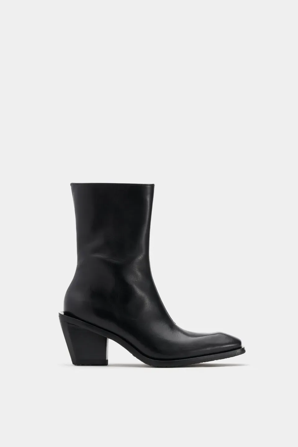 Eytys Poem Black Leather stivali neri tacco cubano
