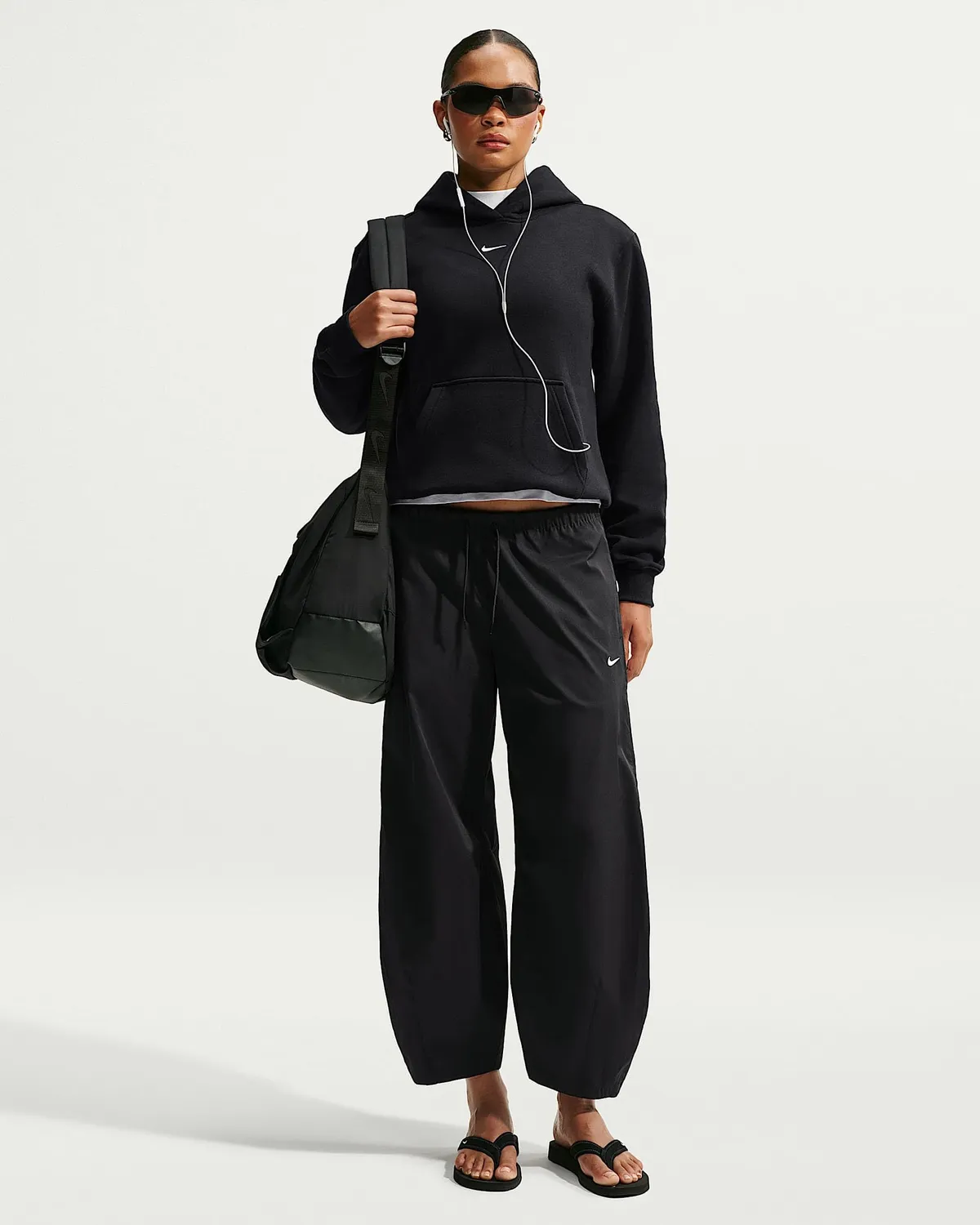 Nike felpa cappuccio donna S fleece morbido quotidiano