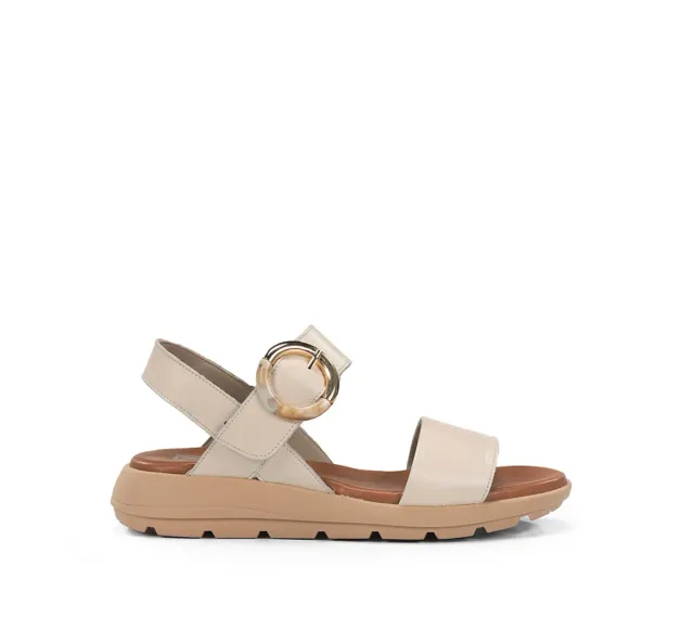 Fluchos Gandia D9468 sandali taupe donna fibbia