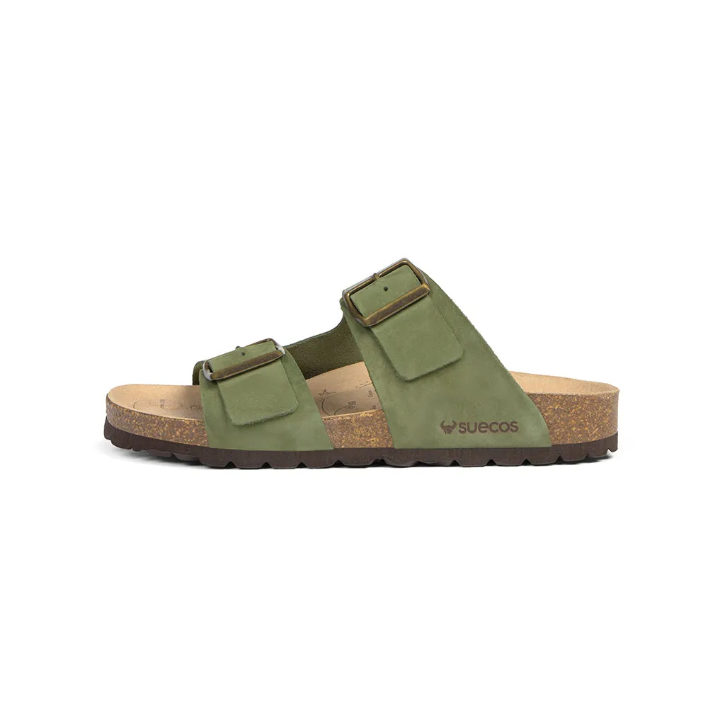 Suecos Bris Olive Green sandali donna verdi