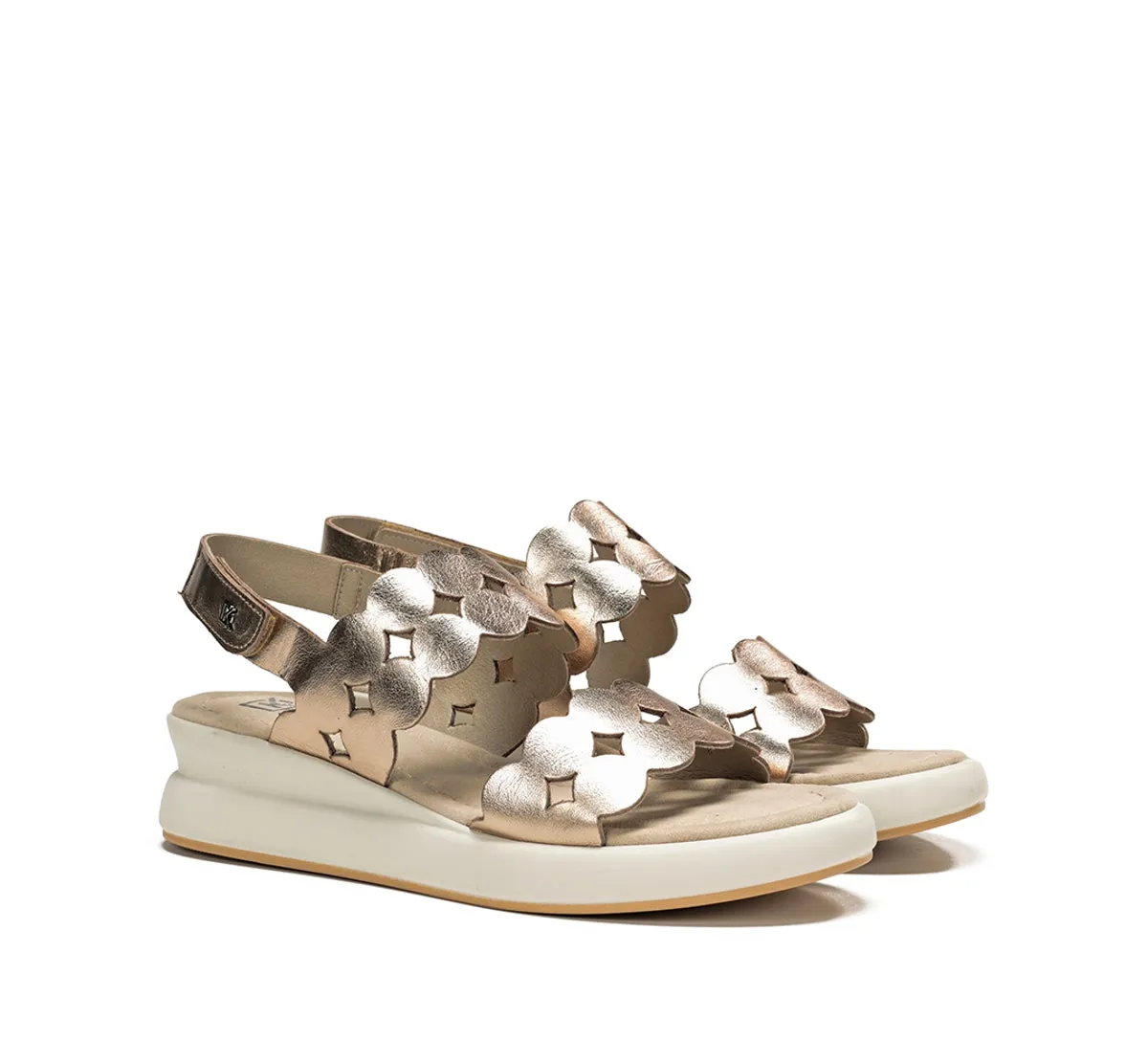 Fluchos Slam D9291 sandali oro fibbie