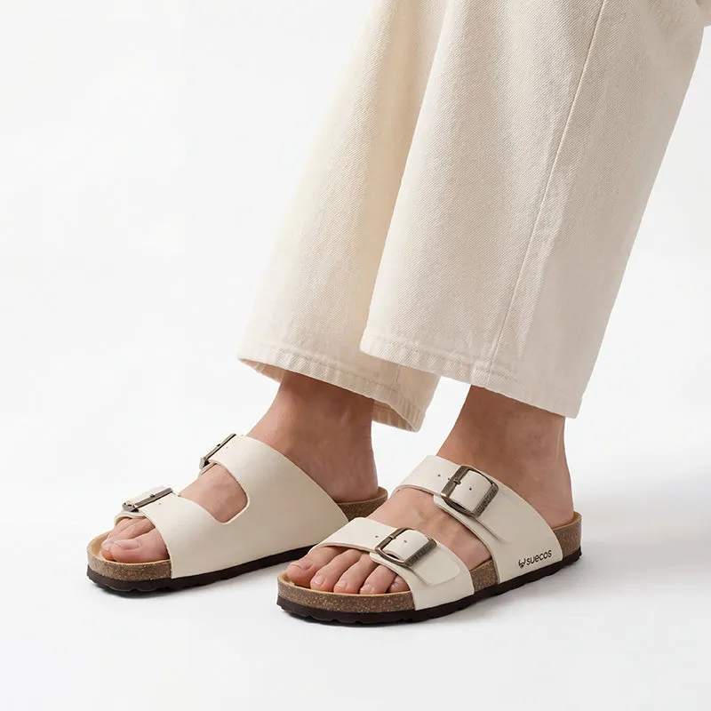 Suecos Bris sandali donna beige comodi