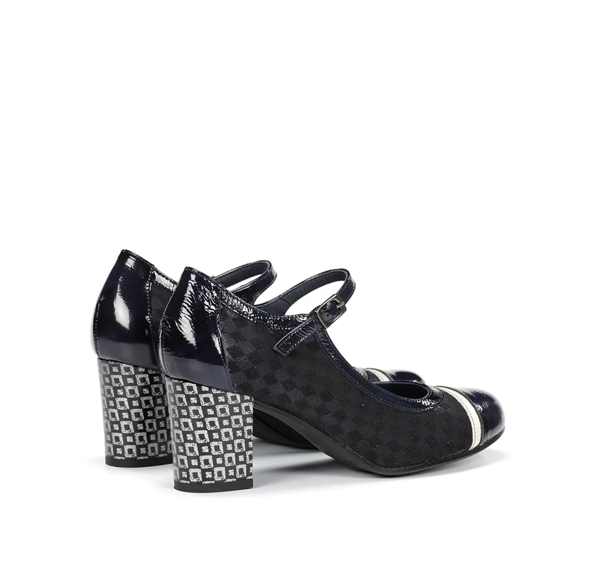 Dorking Rodin D8669 scarpe donna blu fibbia