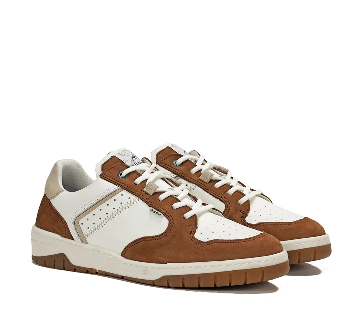Fluchos Roger F1954 sneakers uomo marroni pelle