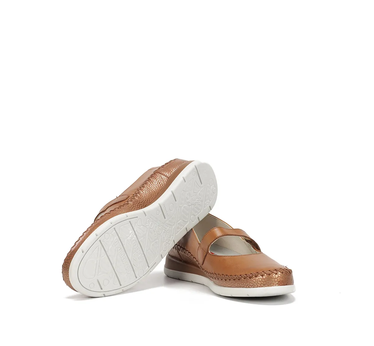 Fluchos Sella F2146 scarpe donna marrone zeppa
