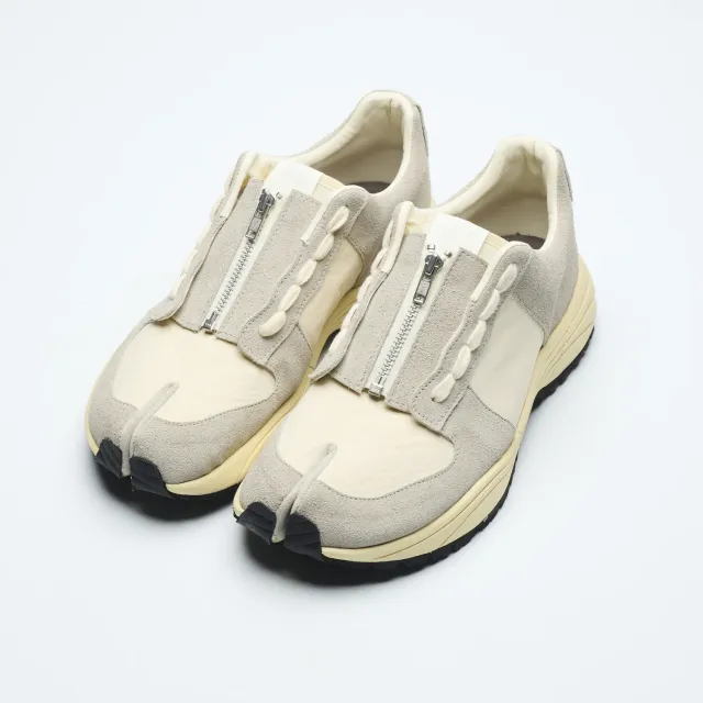 Tabito 41 Zip Tactical Trainer tabi sneakers bianco zip